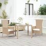 Voir la diapositive 1 : VIDAXL Chaises de jardin avec coussins lot de 2 Resine tressee Beige
