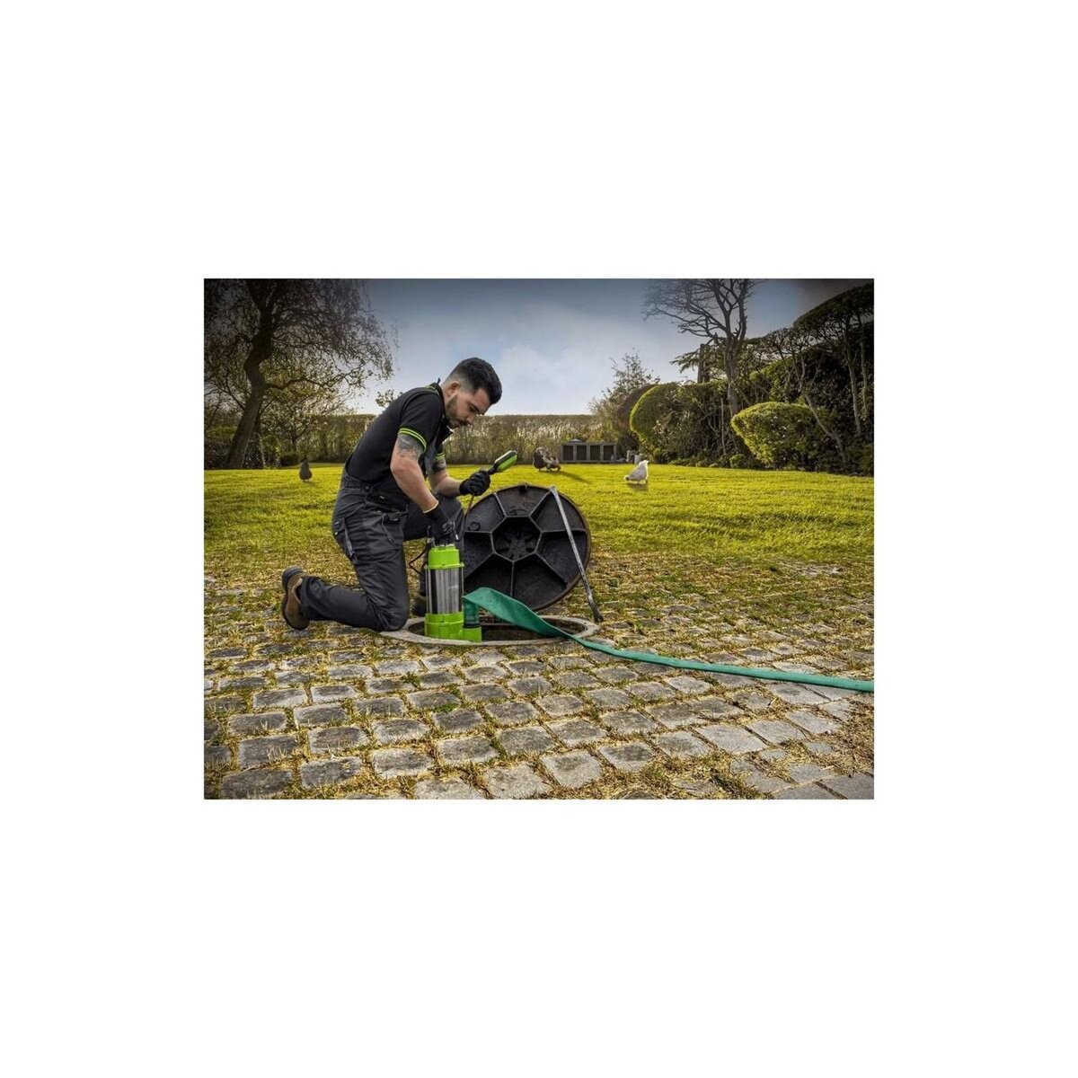 VITO Pompe de relevage Eaux usées 1100W Egouts Caves Acier Inoxydable VITO