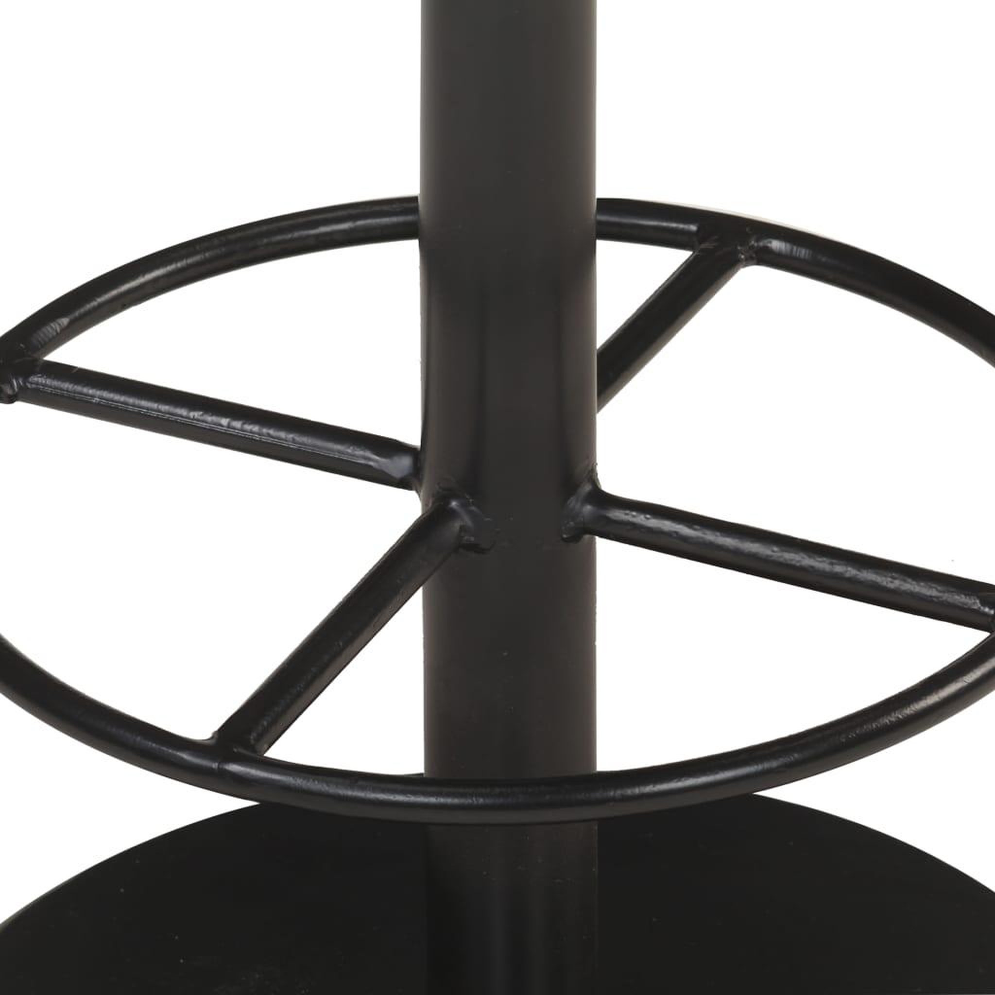 Voir la diapositive 4 : VIDAXL Tabouret de bar Noir Cuir veritable