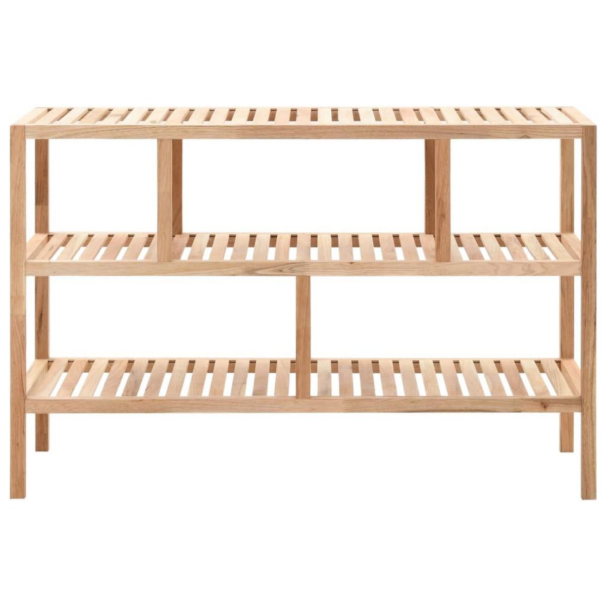 VIDAXL Etagere de salle de bain Bois de noyer massif 100x40x65 cm