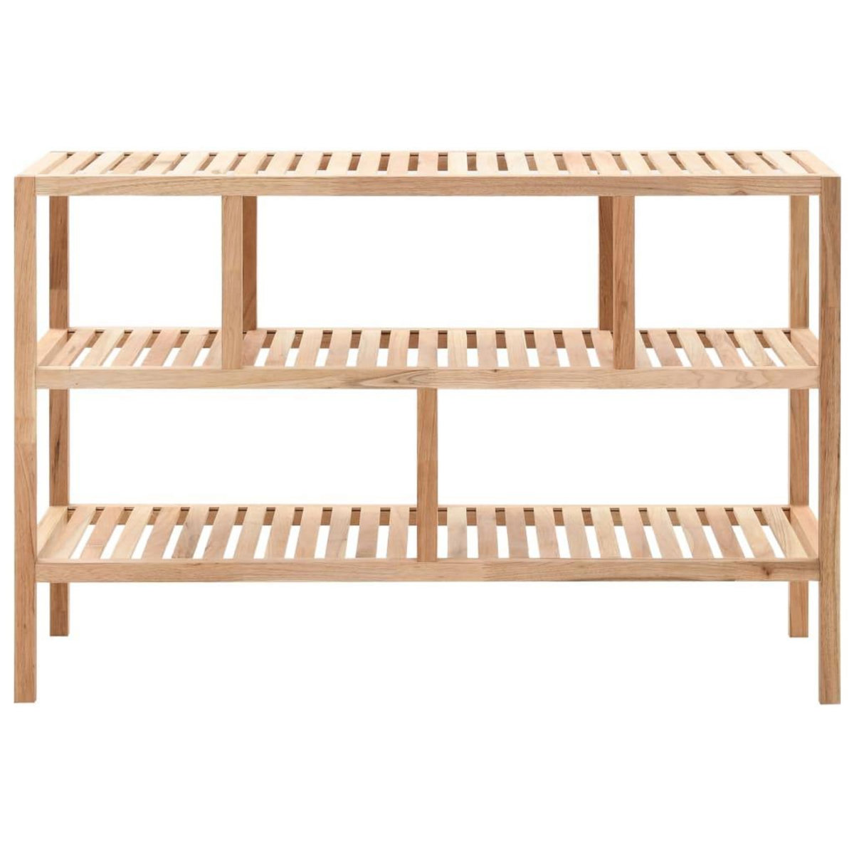 VIDAXL Etagere de salle de bain Bois de noyer massif 100x40x65 cm