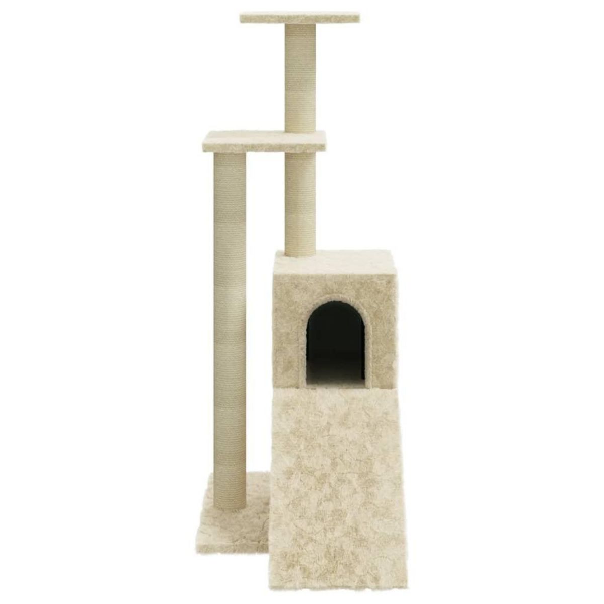 VIDAXL Arbre a chat avec griffoirs en sisal Creme 92 cm