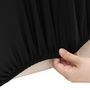 Voir la diapositive 3 : VIDAXL Housse extensible de canape 2 places Noir Jersey de polyester