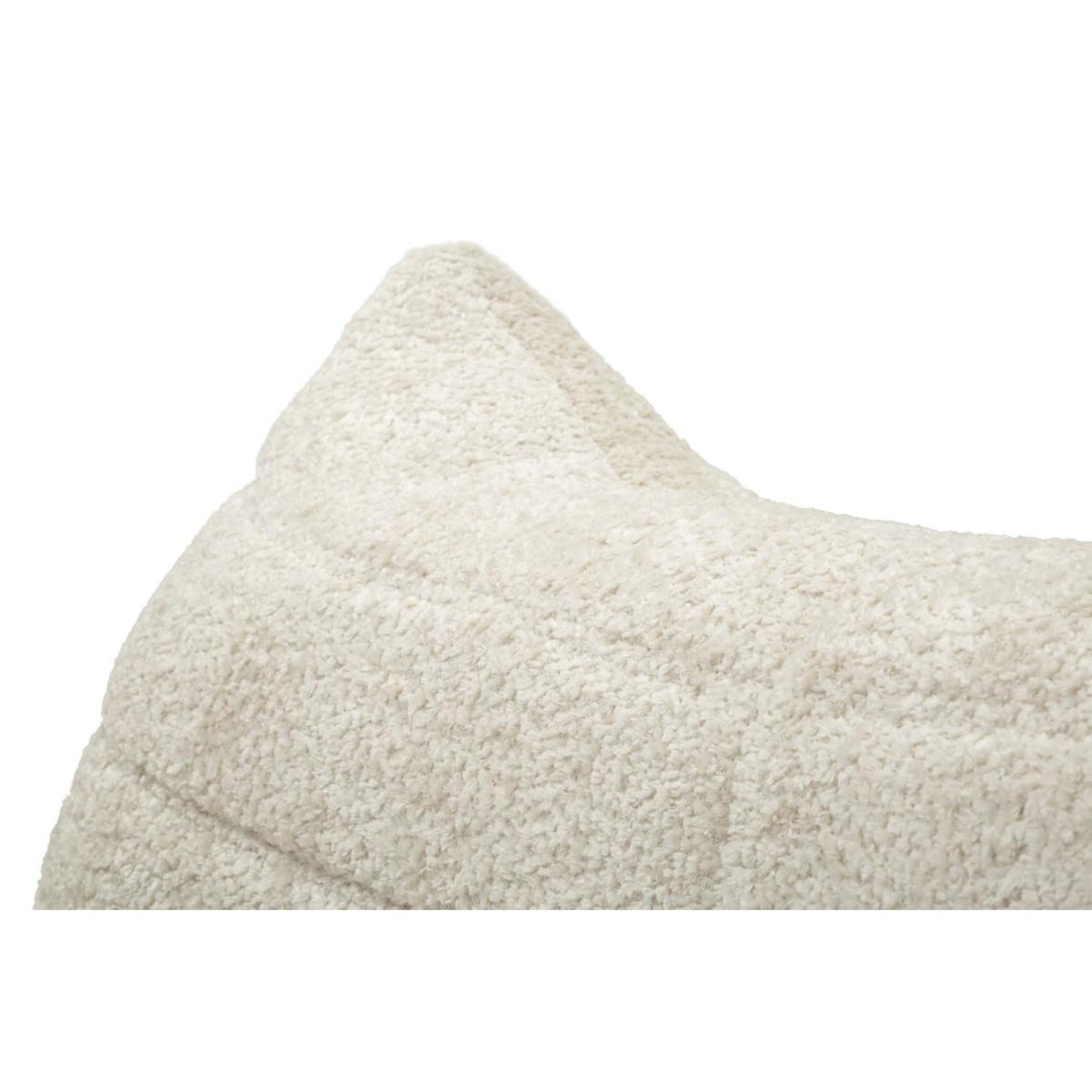 Voir la diapositive 6 : Paris Prix Chauffeuse tissu bouclette  mask  103cm blanc