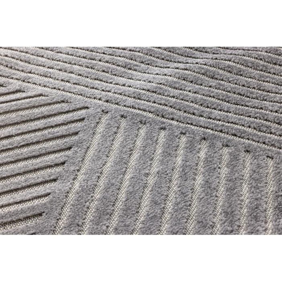 Paris Prix Tapis Déco  Aron Solar  240x340cm Gris