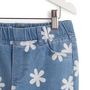 Voir la diapositive 2 : INEXTENSO Jegging bleu fille à motifs fleur marguerite
