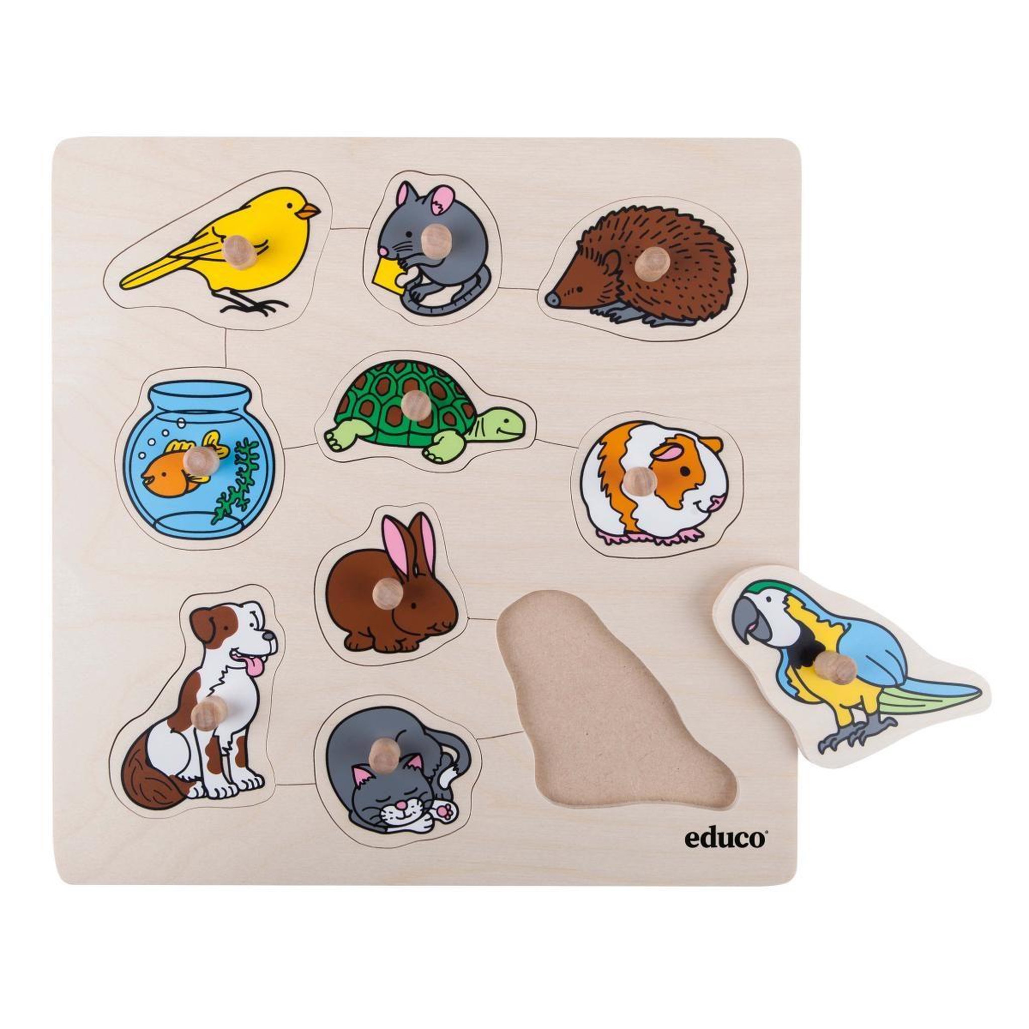 EDUCO Animaux domestiques — 10 pièces de puzzle