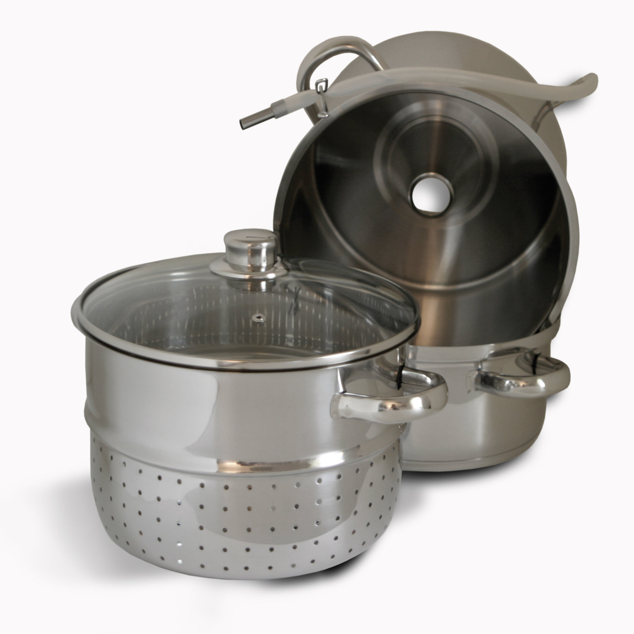 Voir la diapositive 2 : BAUMALU Extracteur de jus à vapeur en inox