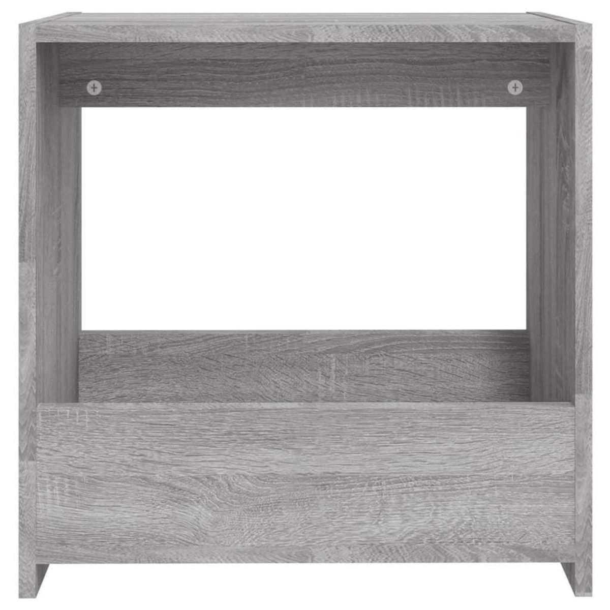 VIDAXL Table d'appoint Sonoma gris 50x26x50 cm Bois d'ingenierie