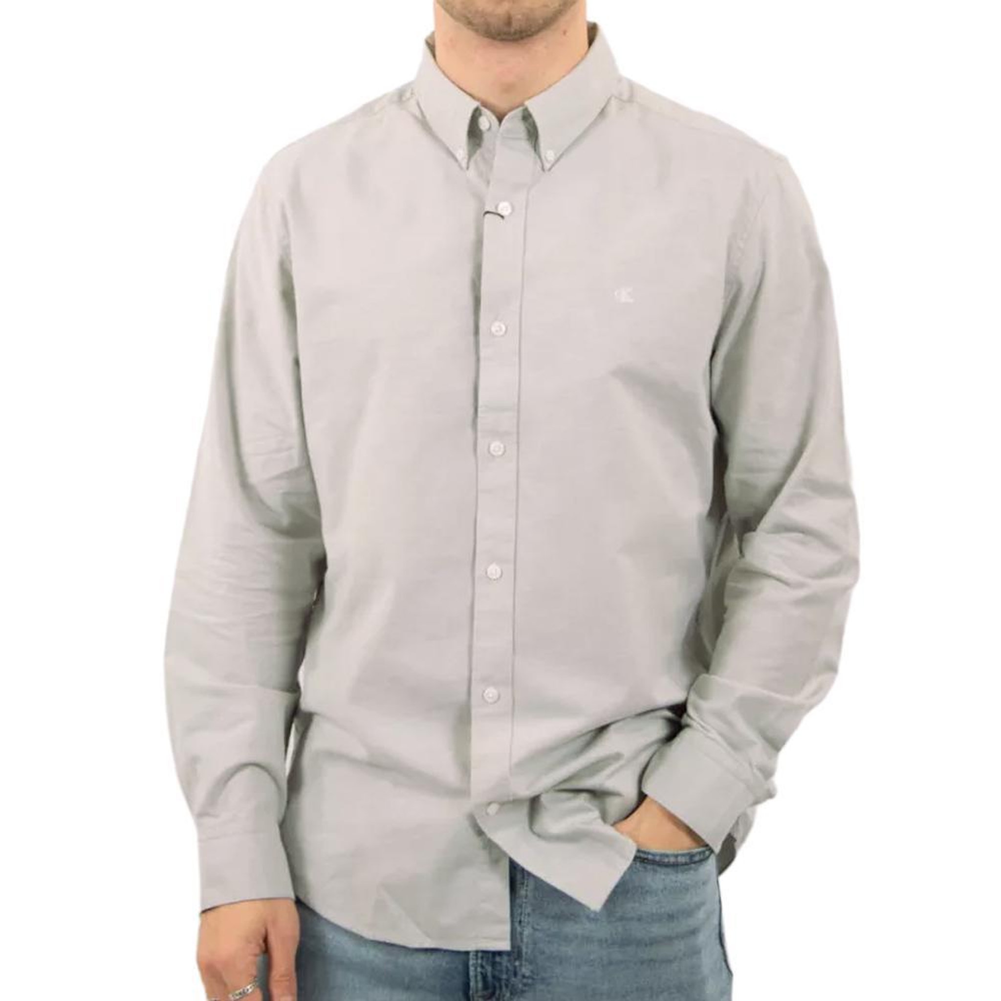 CALVIN KLEIN JEANS Chemise Beige Grisé Homme Calvin Klein Jeans Oxfords. Coloris disponibles : Beige