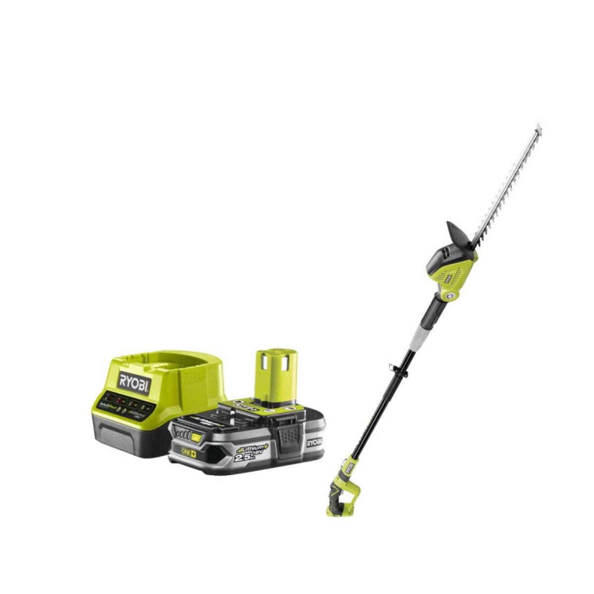 Ryobi Pack RYOBI taille-haies 18V One+ OPT1845 - 1 Batterie 2.5Ah - 1 Chargeur rapide RC18120-125