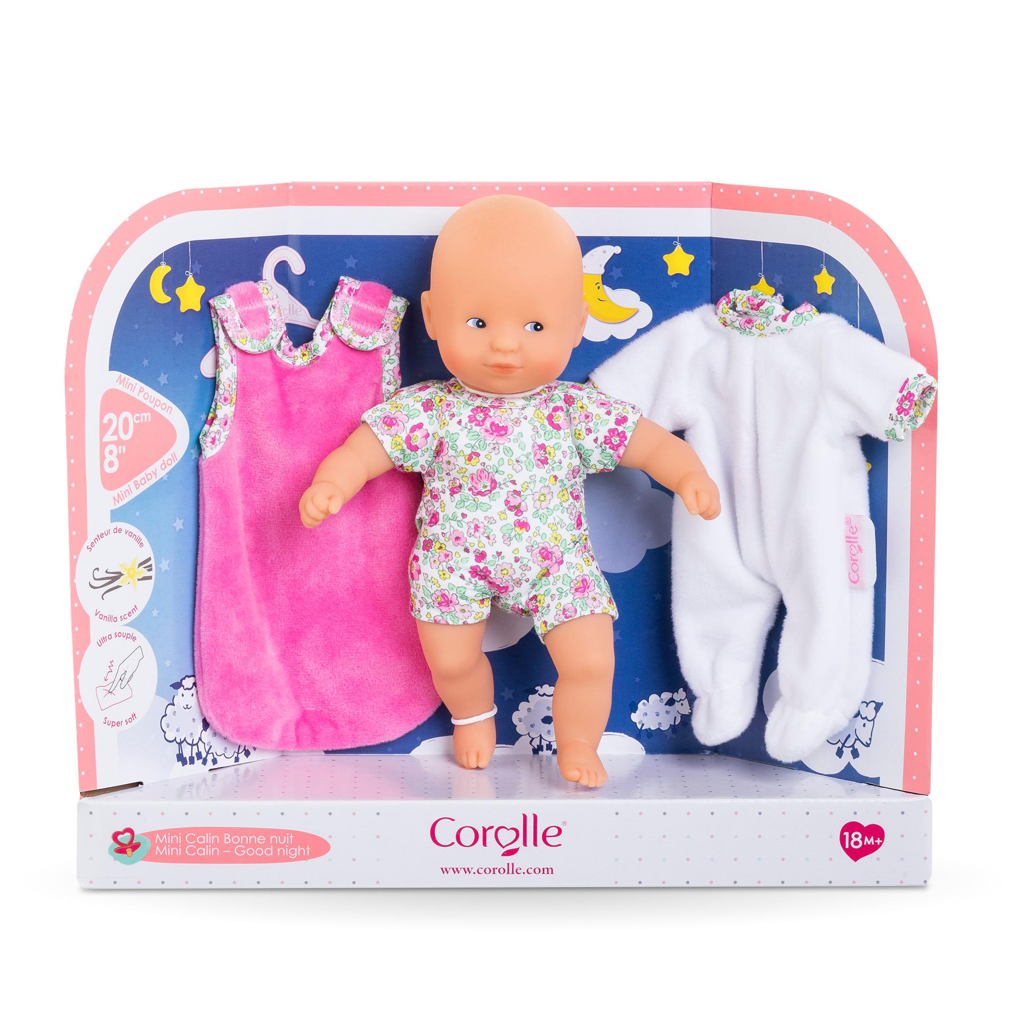 Voir la diapositive 1 : Corolle Mini Calin Bonne Nuit Jardin en Fleurs