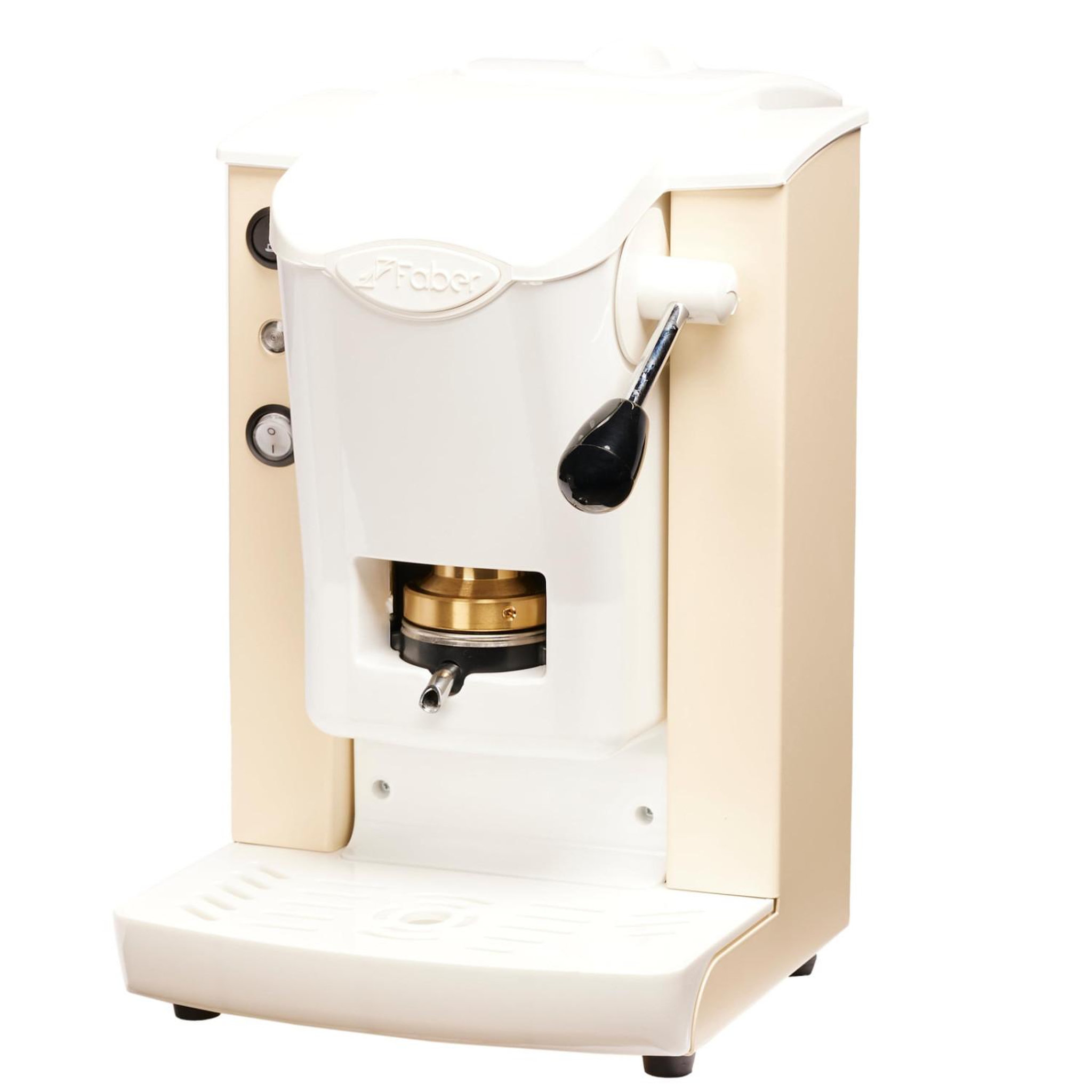 faber Machine à café à dosettes faber slot plast lite sable/blanc 44mm