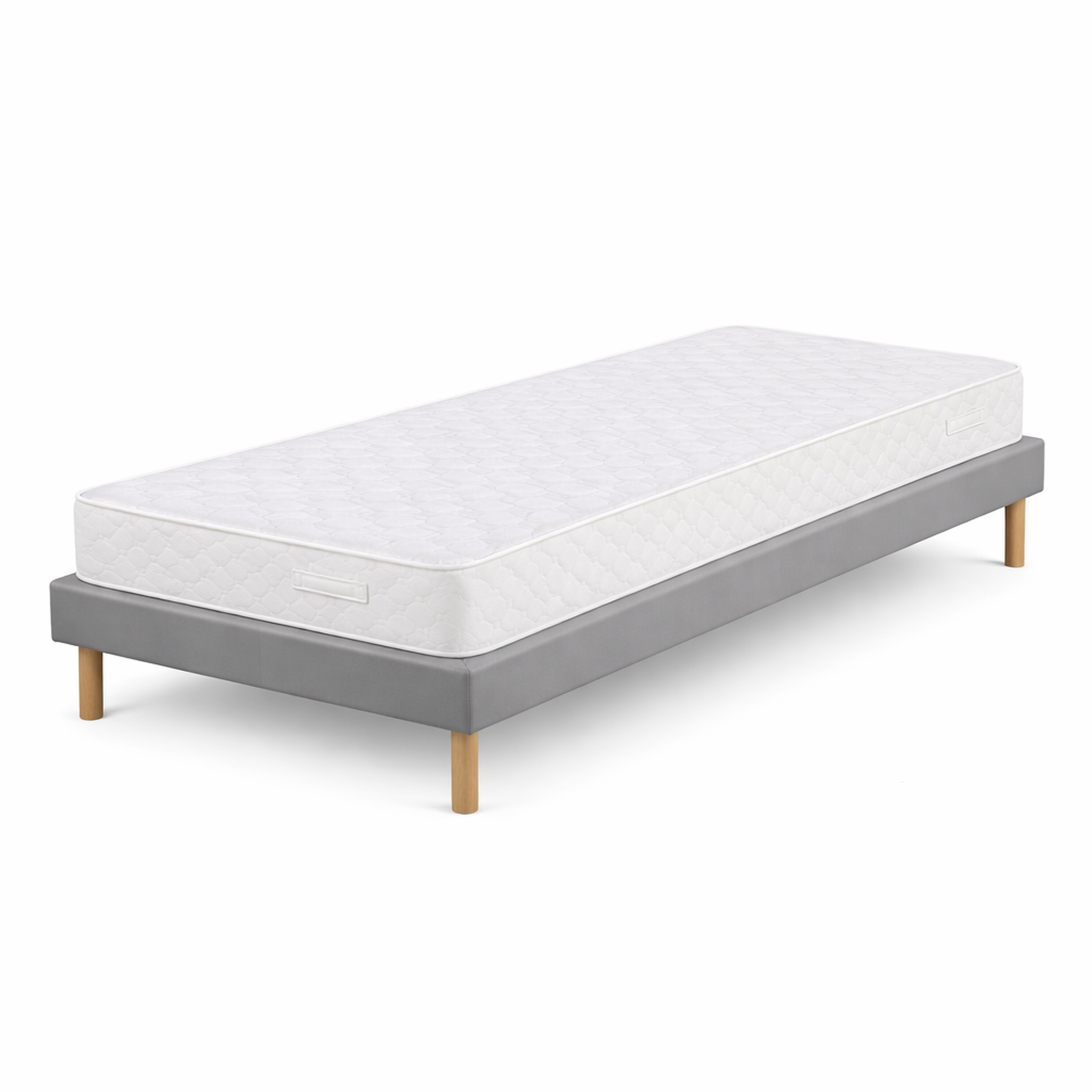 Voir la diapositive 2 : KING OF DREAMS Ensemble Sommier Tapissier et Matelas Soutien Très Ferme Haute