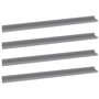 Voir la diapositive 2 : VIDAXL Etageres murales 4 pcs Gris 100x9x3 cm