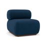 Voir la diapositive 1 : LISA DESIGN Penelope - module d'assise sans accoudoirs en velours texturé