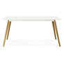 Voir la diapositive 2 : Paris Prix Table de Repas  Hanko  160cm Blanc
