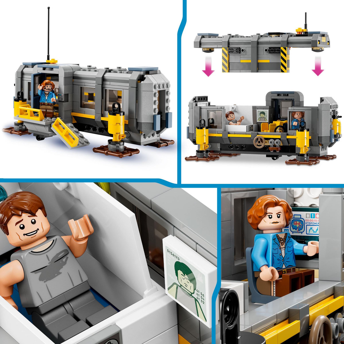 LEGO Avatar 75573 Les Montagnes Flottantes : le Secteur 26 et le Samson RDA, Jouet Figurine 