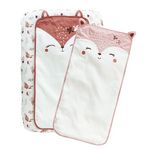 Petit Béguin Housse de matelas à langer + 2 tapis de change Machu Picchu. Coloris disponibles : Rose