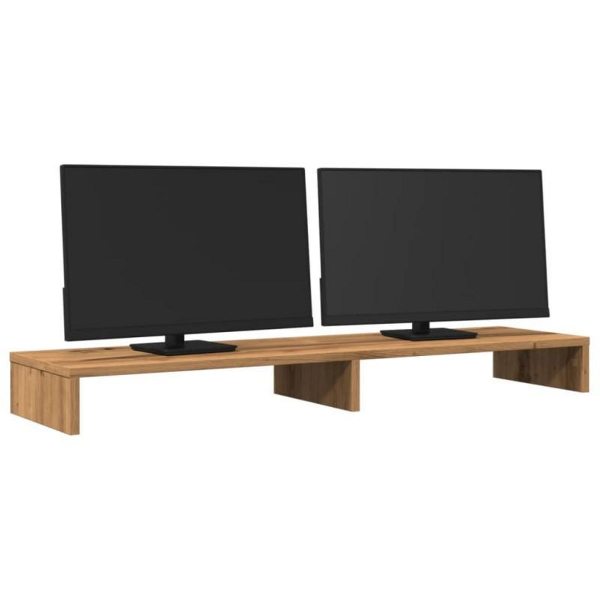VIDAXL Support de moniteur chêne artisanal 100x27x10cm bois ingénierie