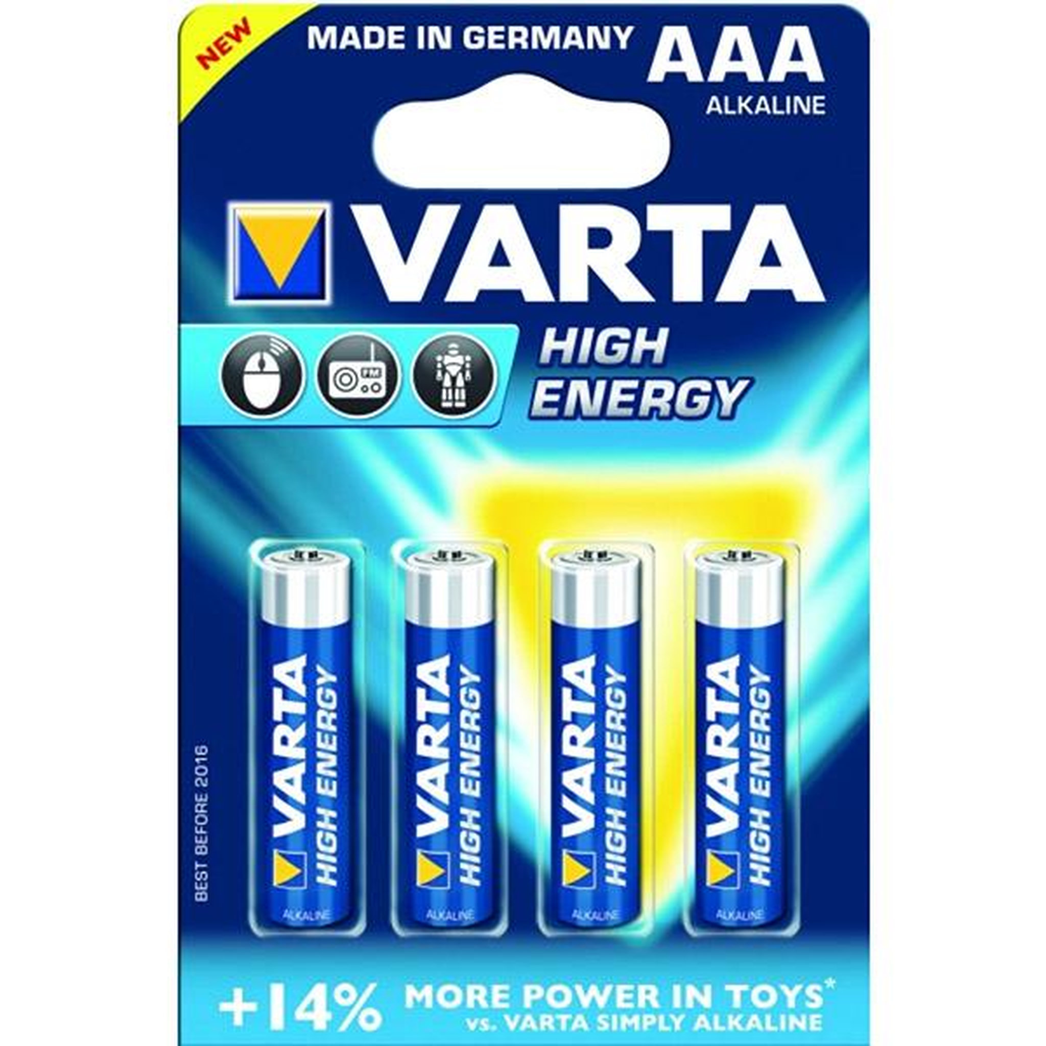 Varta Lot de 4 piles type lr3 1.5 volts - 4903/414