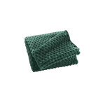 Paris Prix Plaid Flanelle en Relief  Mini Frosty  125x150cm Vert Cèdre