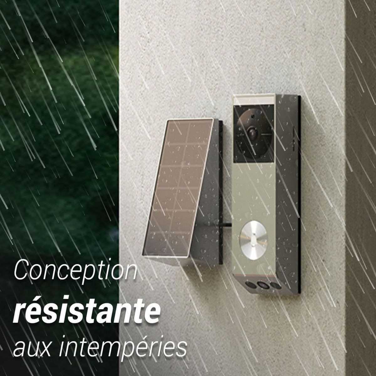 EZVIZ Sonnette connectée EP3X PRO2K+ 1080p/ 2cam/ 32Go int+Pan S.