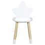 Voir la diapositive 3 : The Home Deco Factory Chaise enfant étoile coloris blanc