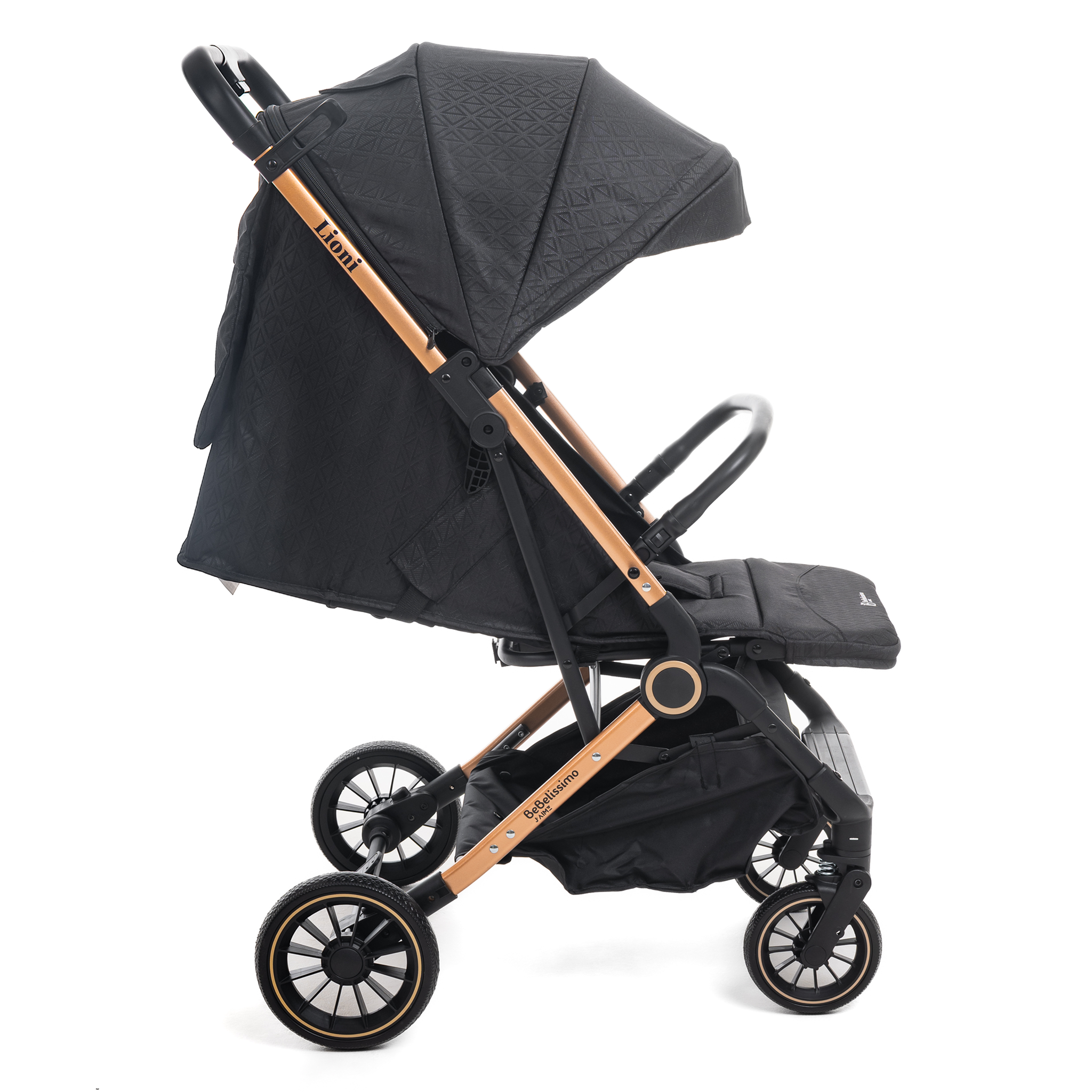 Voir la diapositive 2 : BEBELISSIMO Poussette combinée duo 2 en 1 - siège auto 0+ Lioni – dès la naissance – jusqu'à 22kg - noir - base ISOFIX - jambe de force