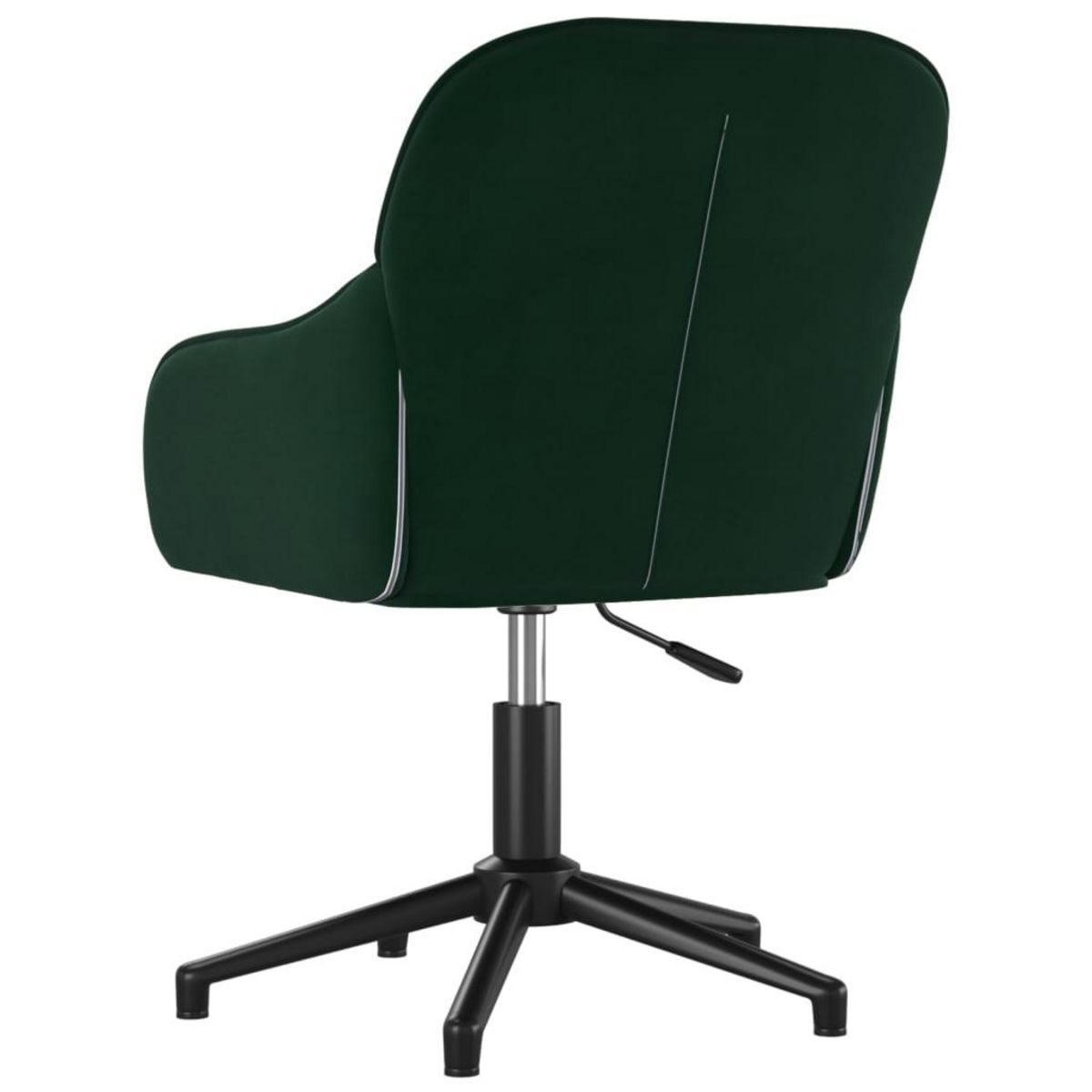 VIDAXL Chaise pivotante de bureau Vert fonce Velours