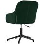 Voir la diapositive 5 : VIDAXL Chaise pivotante de bureau Vert fonce Velours