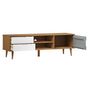 Voir la diapositive 5 : VIDAXL Meuble TV MOLDE Marron 158x40x49 cm Bois de pin massif