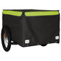 Voir la diapositive 4 : VIDAXL Remorque de vélo noir et vert 45 kg fer