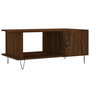 Voir la diapositive 2 : VIDAXL Table basse chene marron 90x50x40 cm bois d'ingenierie