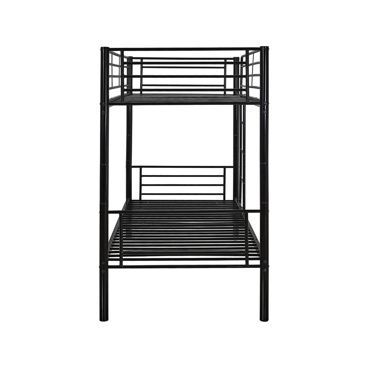 Habitat et Jardin Lit superposé  ADAM  -  90 x 190 cm - Métal - Noir