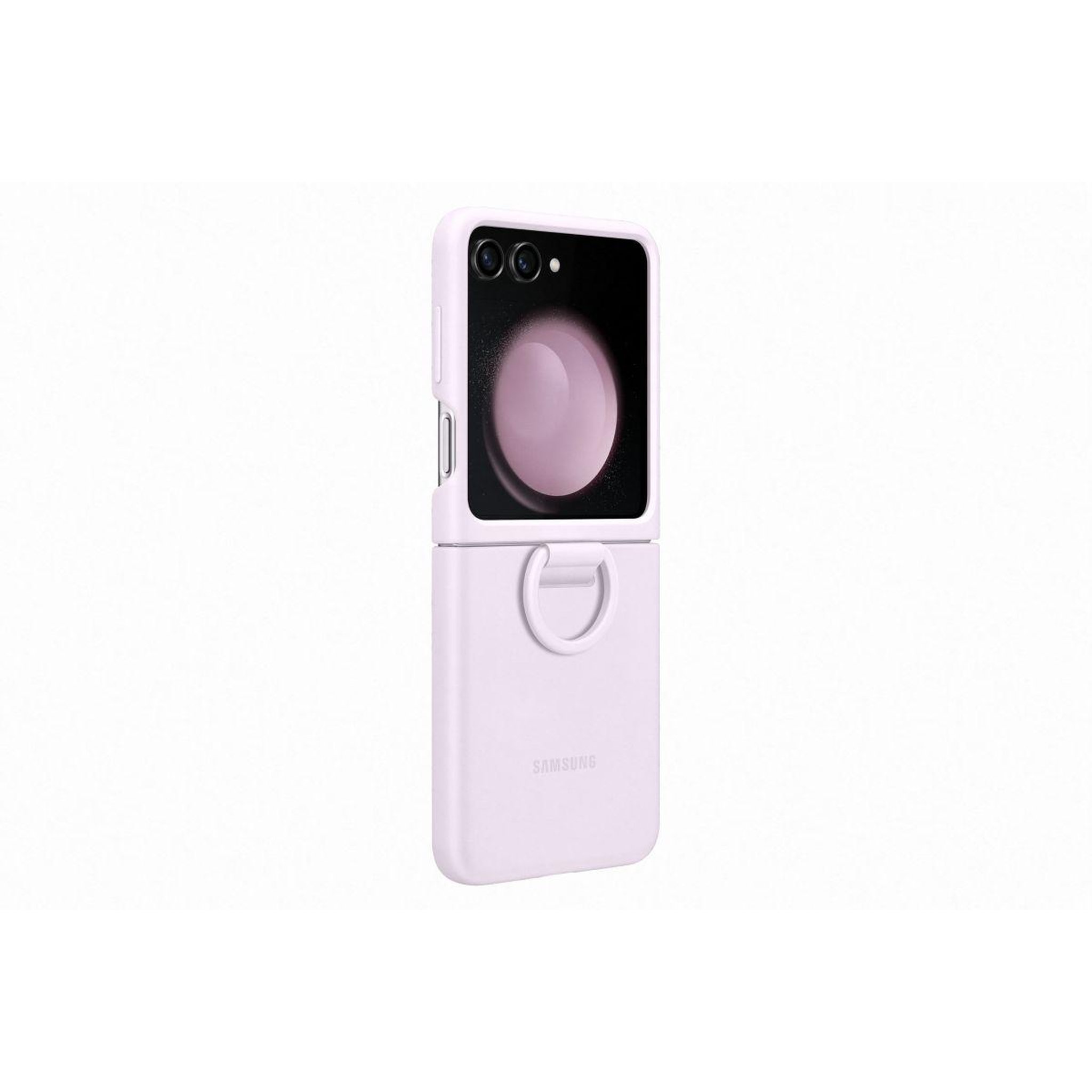 Samsung Coque Z Flip 5 avec anneau sillicone Lavande