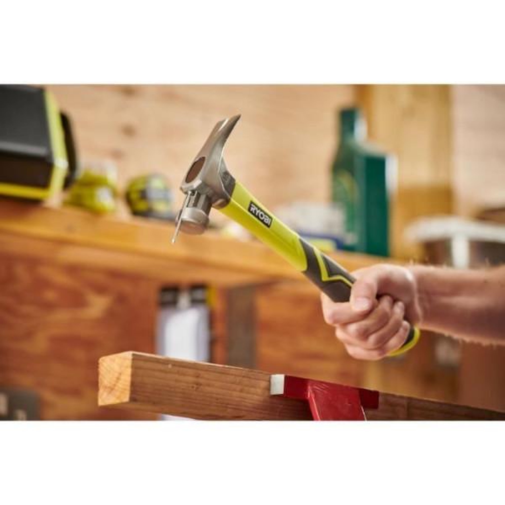 Voir la diapositive 3 : Ryobi Marteau de charpentier - RYOBI - 450g