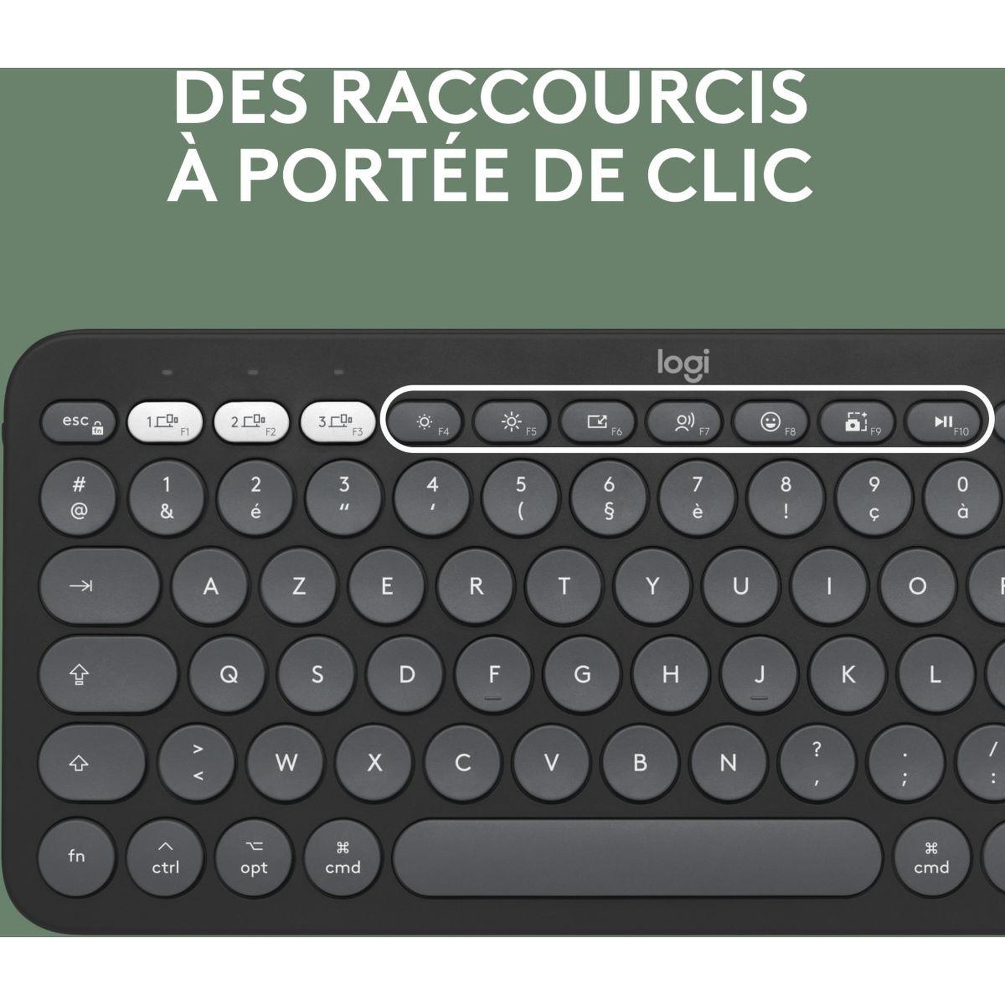 Voir la diapositive 5 : Logitech Clavier + Souris Pebble 2 pour Mac M350s+K380s Graphite