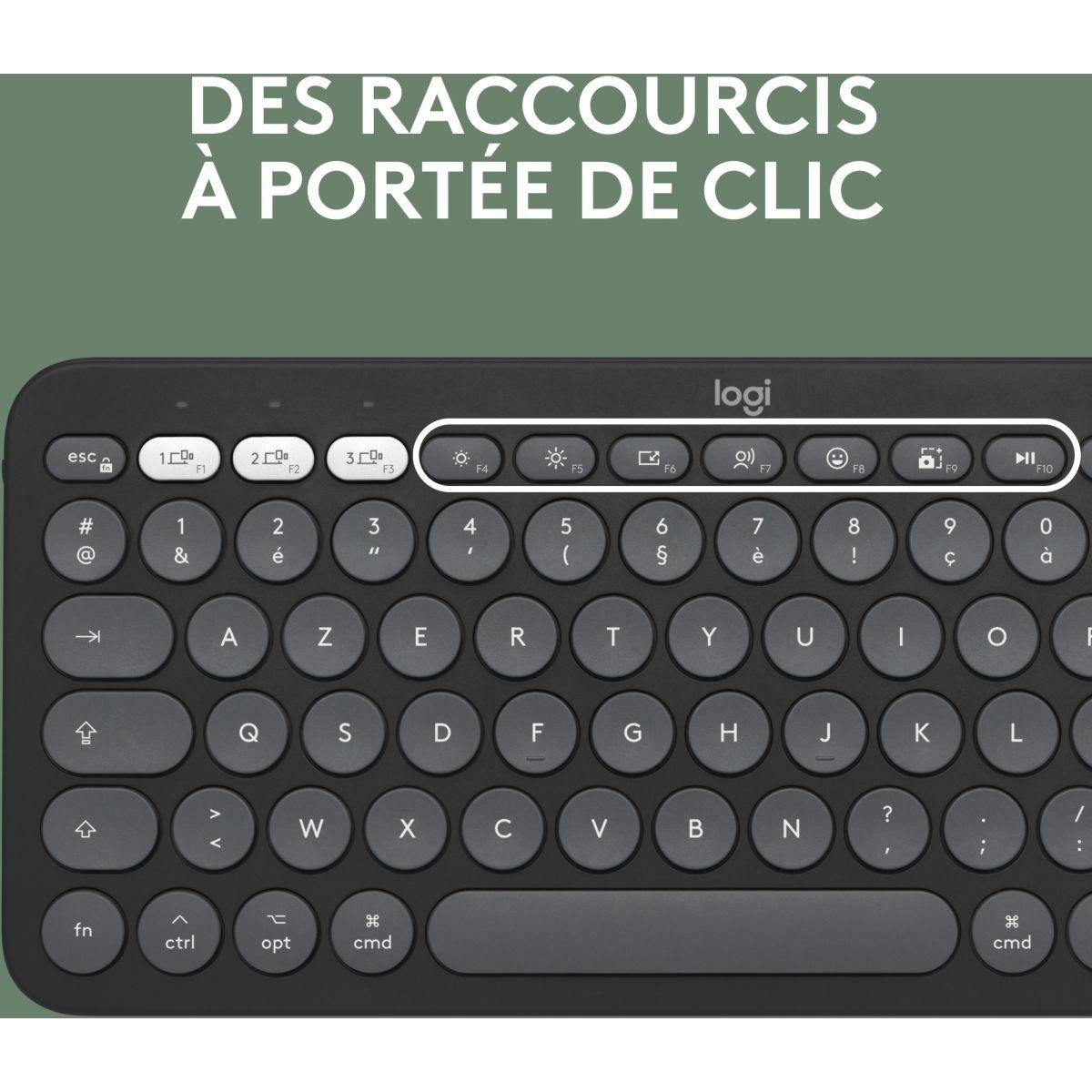 Logitech Clavier + Souris Pebble 2 pour Mac M350s+K380s Graphite