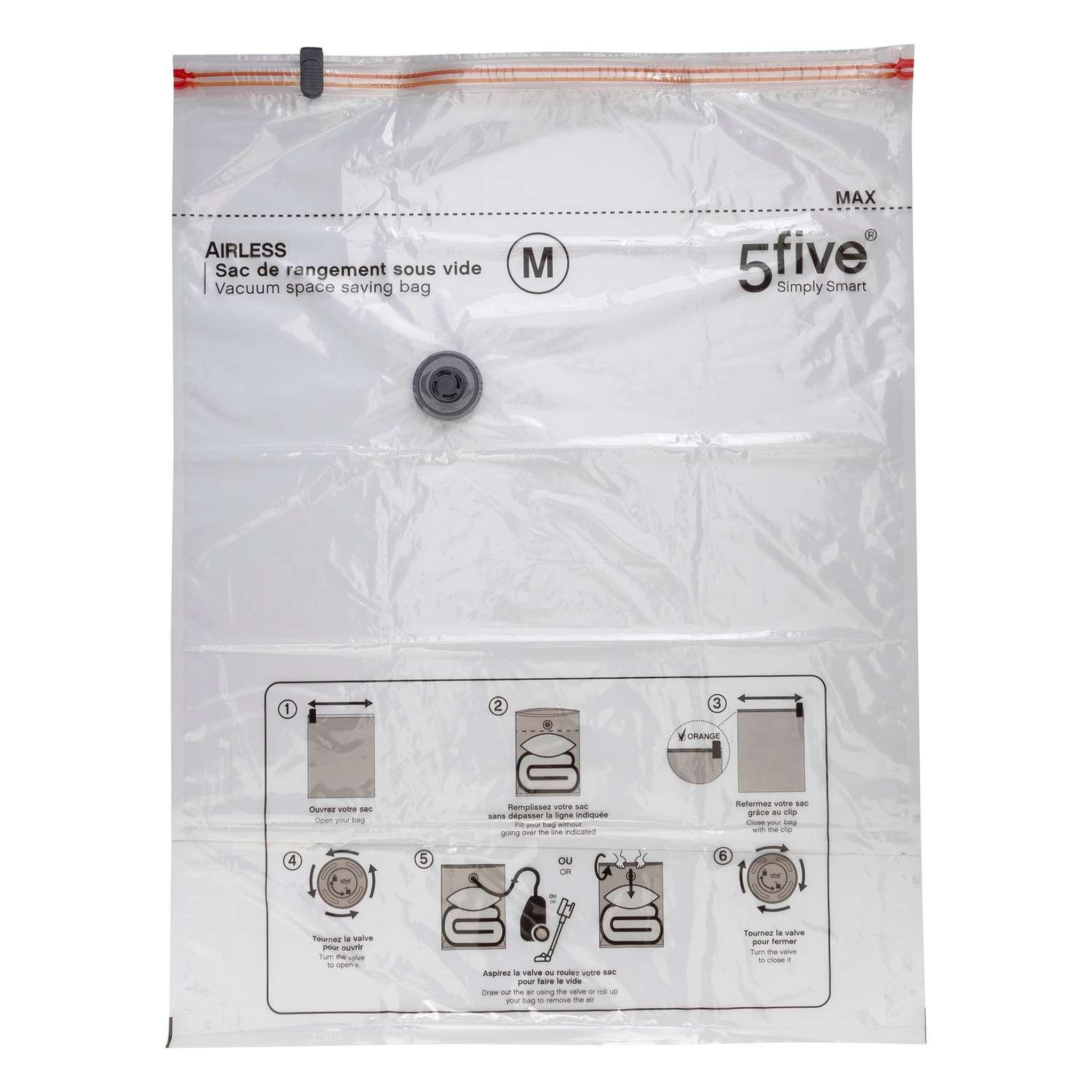 Voir la diapositive 2 : FIVE Housse de rangement sous-vide taille m