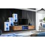 Voir la diapositive 2 : Paris Prix Ensemble Meuble TV  Switch XXII  210cm Blanc & Naturel