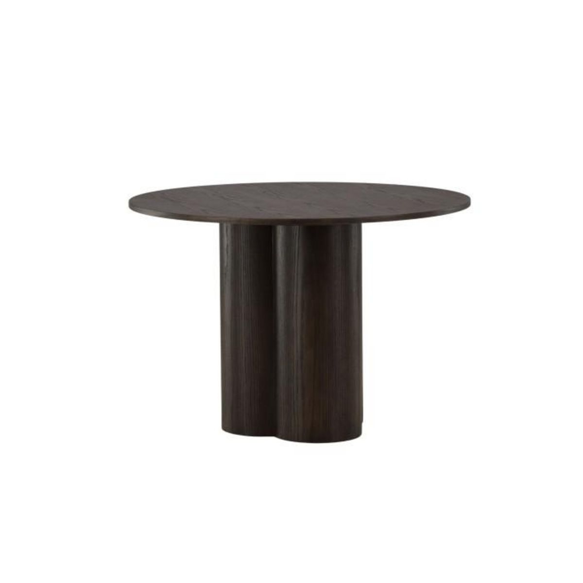Paris Prix Table à Manger Ronde  Olivia  110cm Marron Foncé
