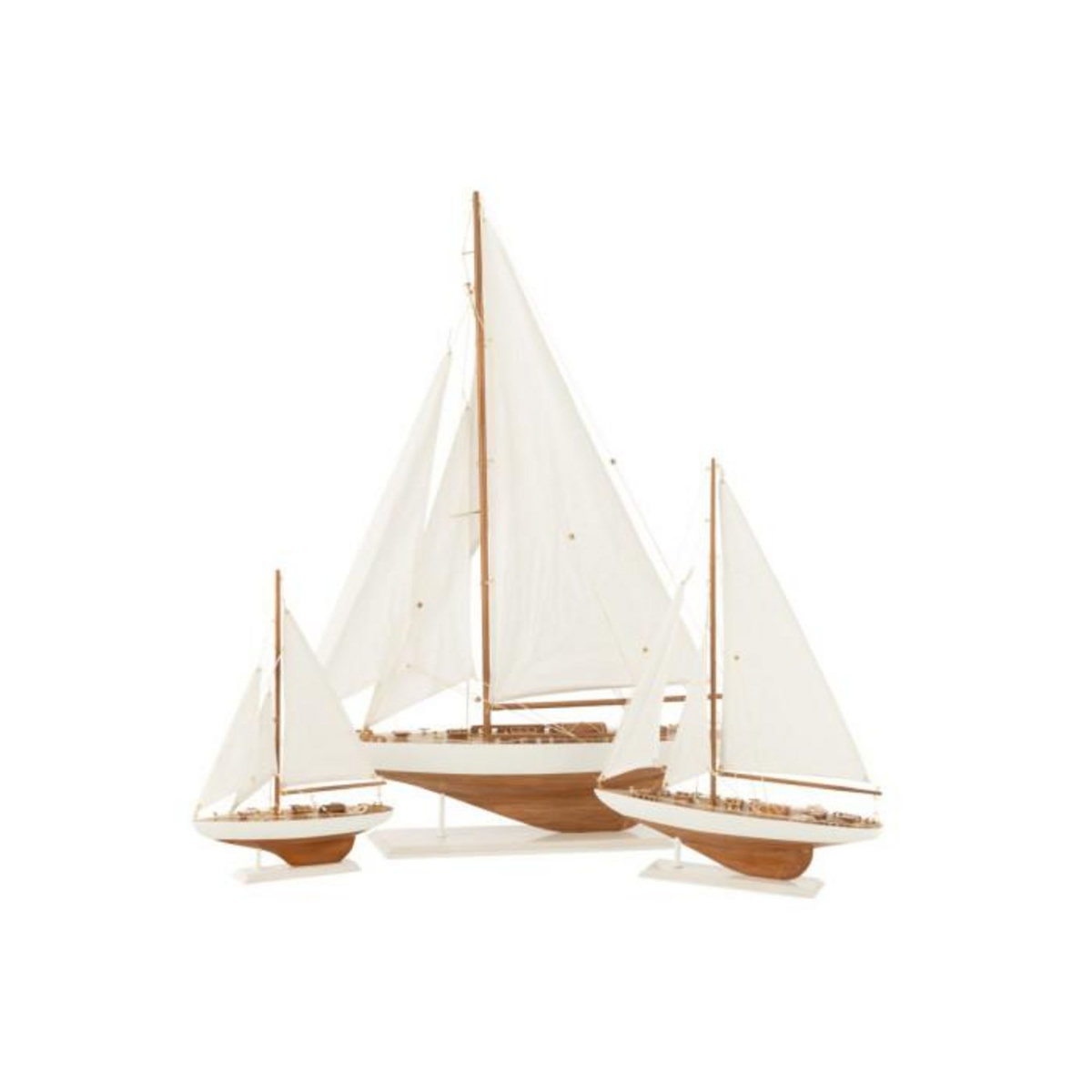 Paris Prix Voilier Déco en Bois  Harrison  43cm Blanc