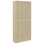 Voir la diapositive 2 : VIDAXL Bibliotheque Chene sonoma 82,5x30,5x185,5 cm Bois d'ingenierie