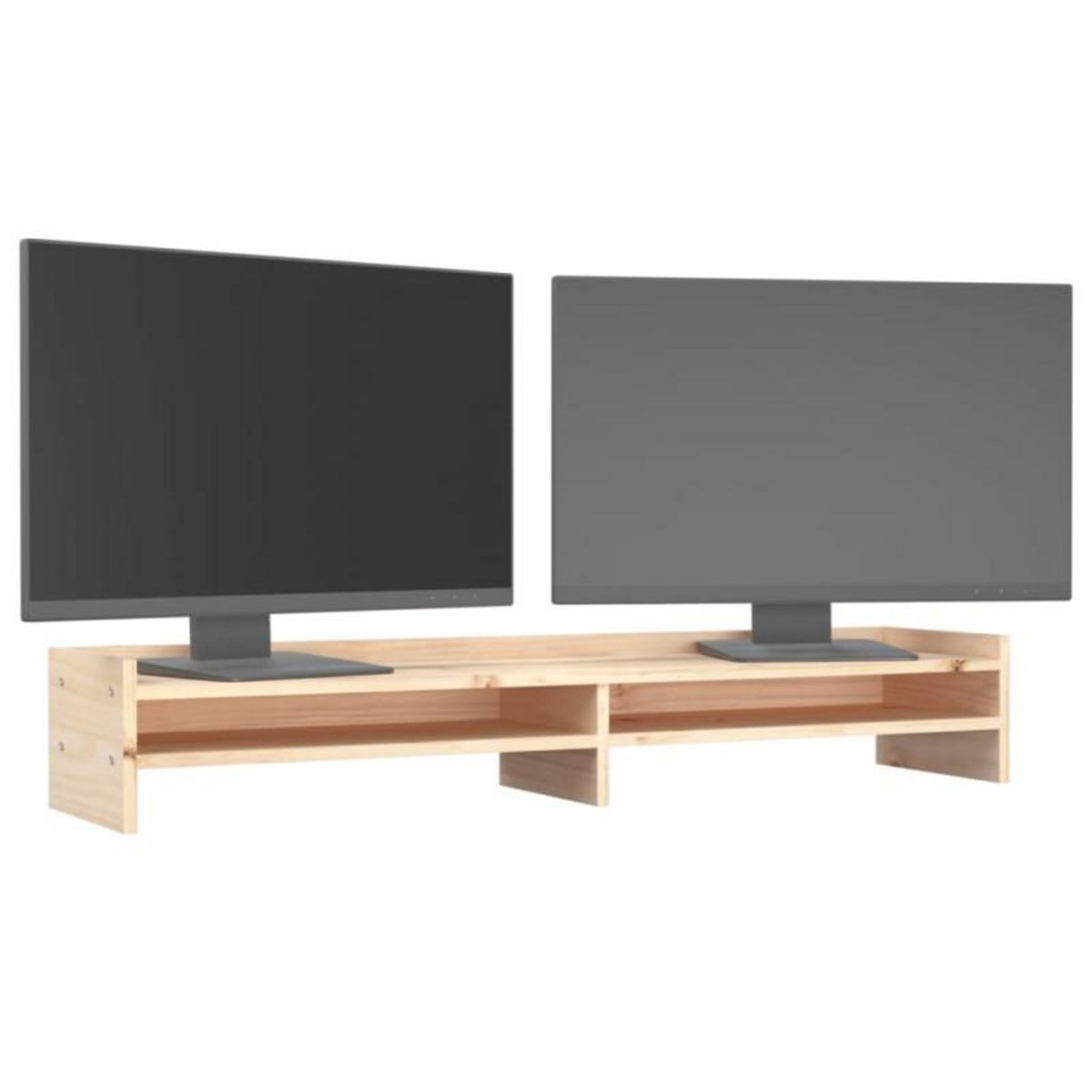 VIDAXL Support pour moniteur 100x24x16 cm Bois de pin solide