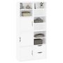 Voir la diapositive 4 : VIDAXL Armoires laterales 4 pcs ODDA blanc 40x24x79 cm bois massif pin