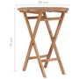 Voir la diapositive 6 : VIDAXL Table pliable de jardin 60 cm Bois de teck solide