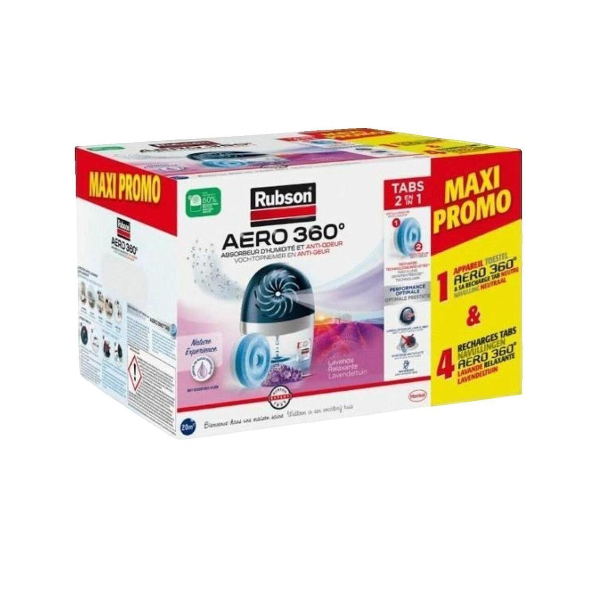 rubson Absorbeur d'humidité Rubson MAXI PROMO lavande