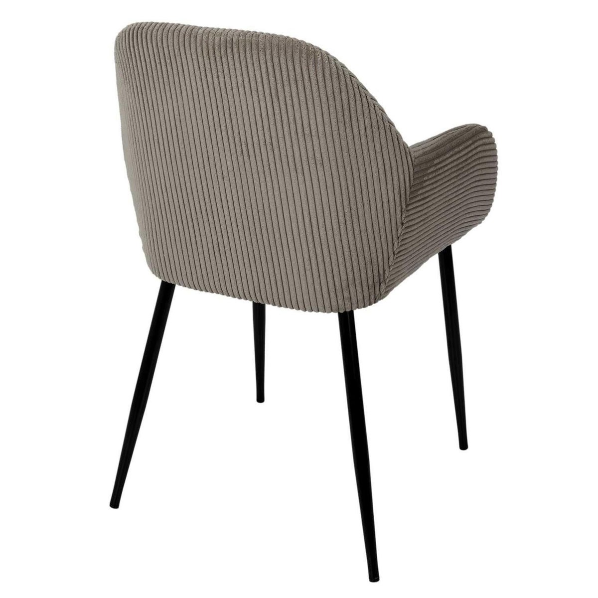 The Home Deco Factory Lot de 2 fauteuils en tissu côtelé DRAMMEN