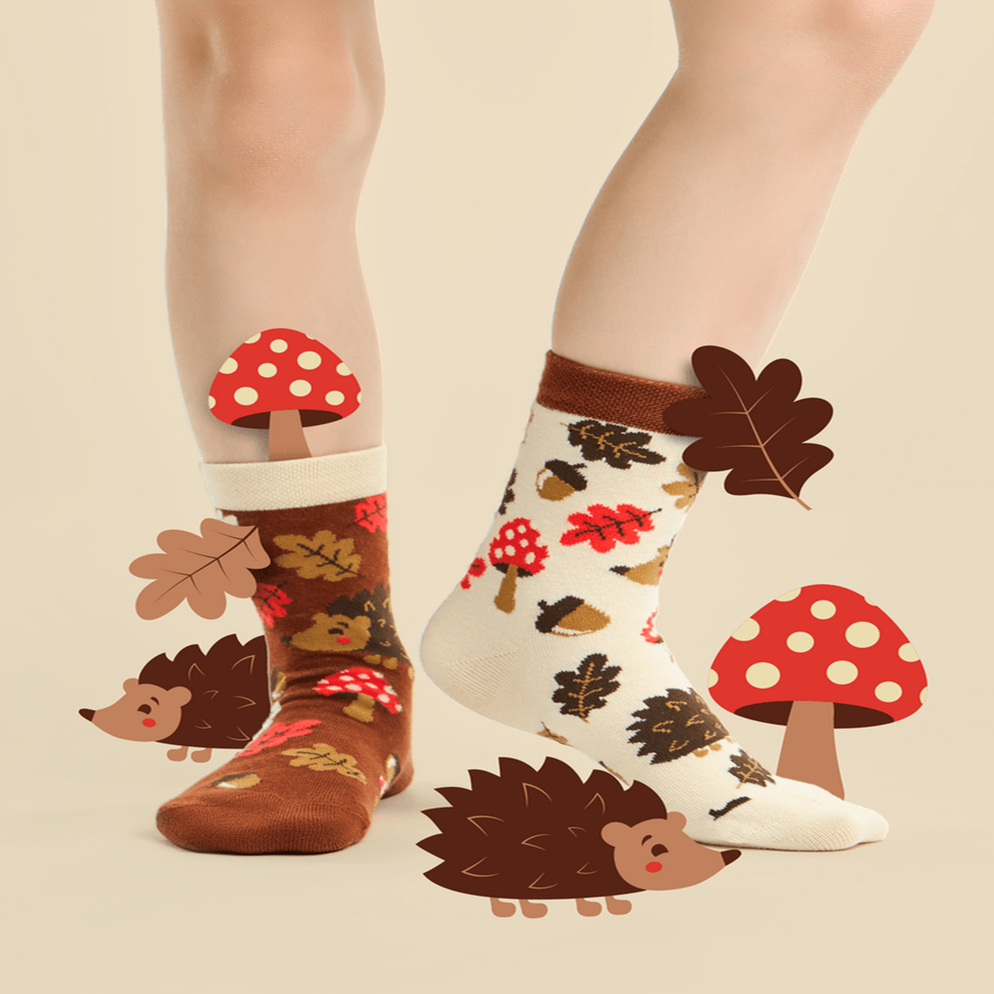 Voir la diapositive 4 : DEDOLES Chaussettes enfants hérisson forestier